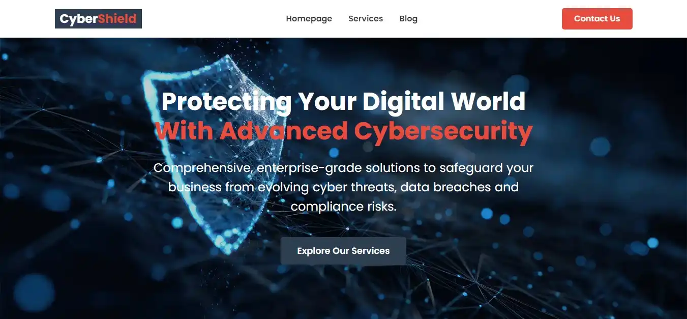 cybersecurity homepage